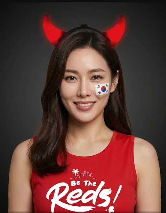 WE ARE THE REDS! 🔴 LED Devil Horns Headband
